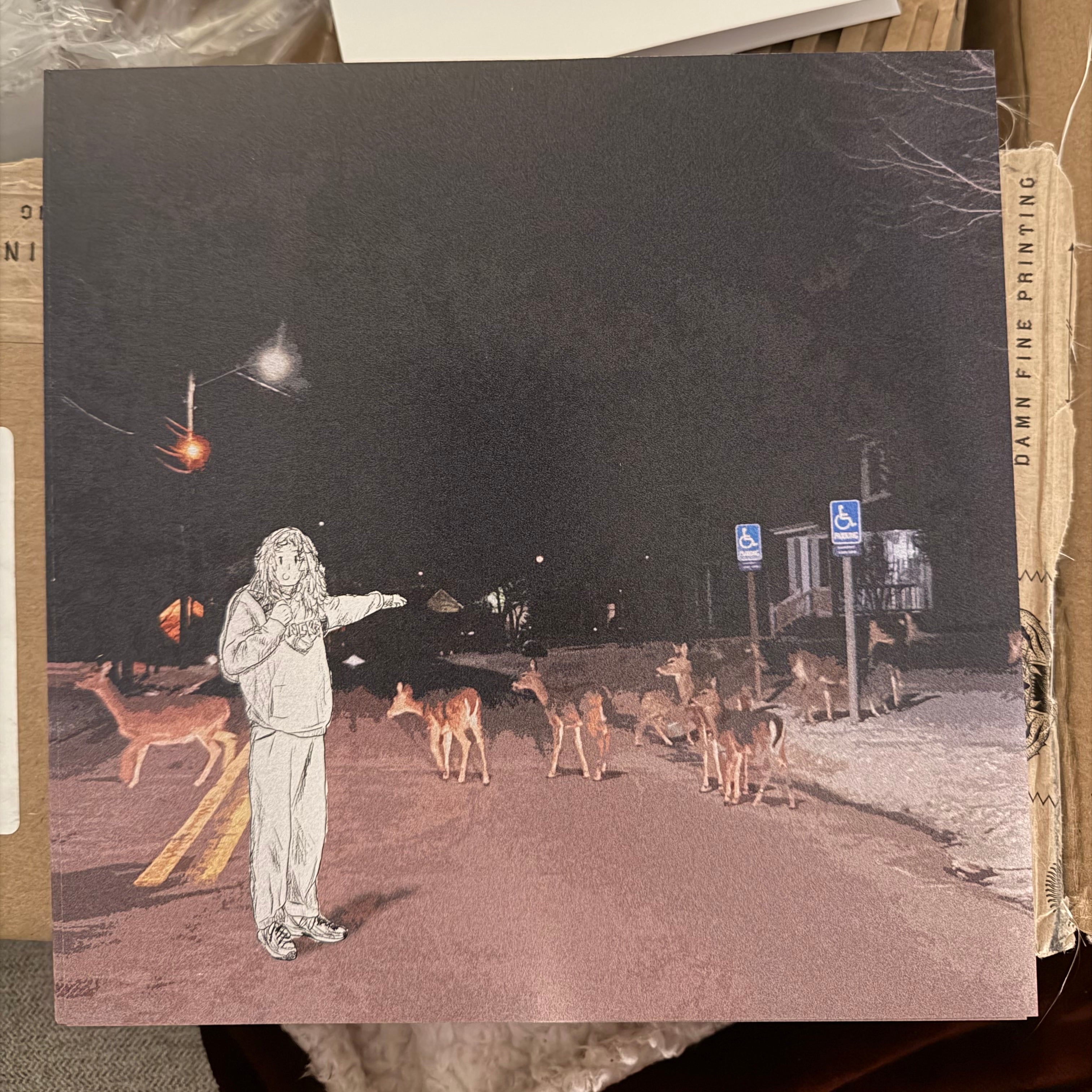 Signed 'it was late and i was tired" print